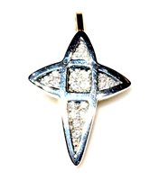 Anhänger Chimento Herr Croci in Weißgold Diamante 1G02911B17500